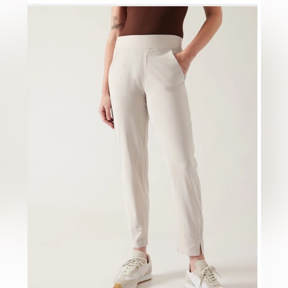 Athleta Pants - NWOT Athleta Brooklyn Mid Rise Ankle Pant in Abalone Grey, size 8